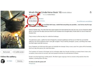 Wrath Rising #1 In Dark Fantasy New Releases!