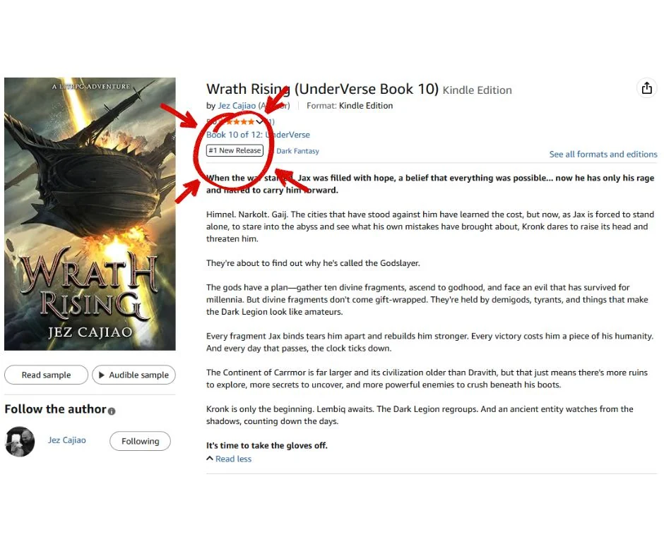 Photo of the Wrath Rising review page highlighting the #1 spot in New Releases.